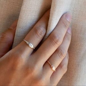Marquise Mother of Pearl Sterling Silver Ring